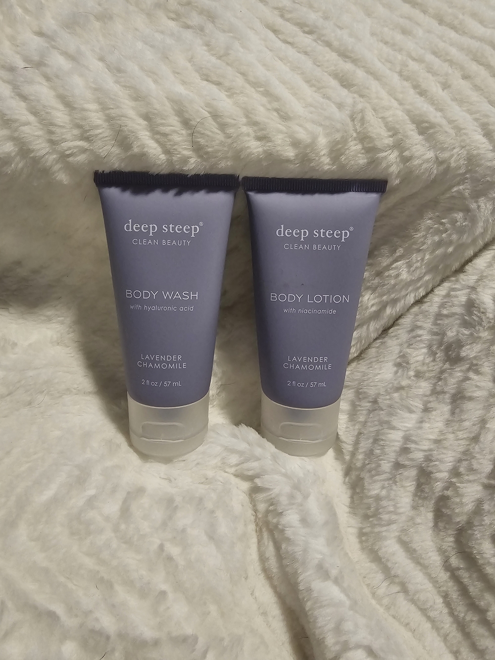 deep steep Lavender Chamomile Body Wash & Lotion Travel Set